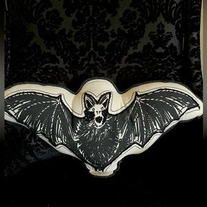 Gothic Decor Bat Pillow
